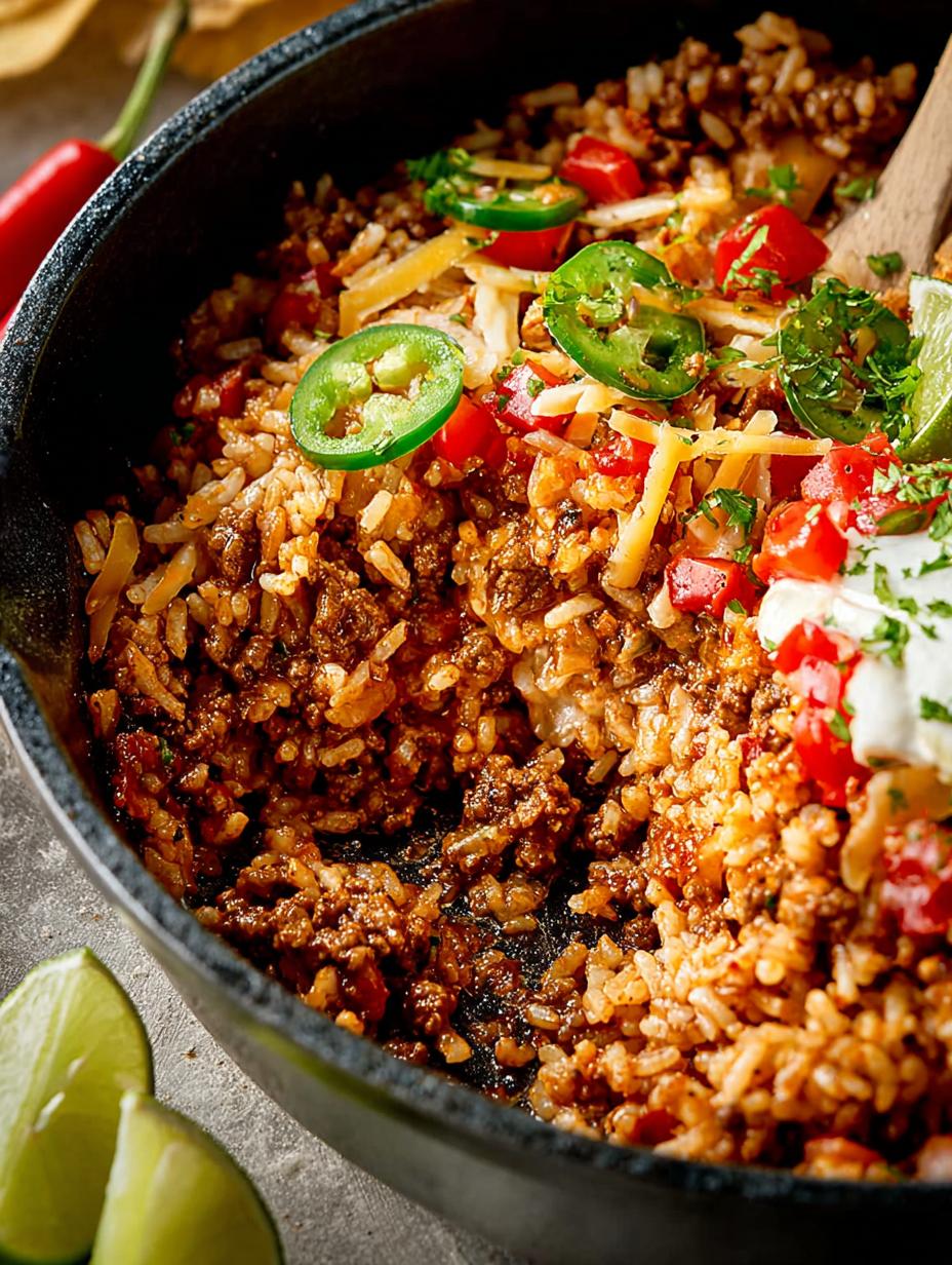 Taco Beef Rice Skillet: 30-Minute Family Delight - Taco Beef Rice Skillet - main visual representation