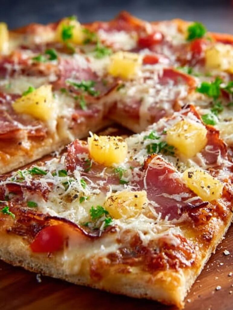 Tasty Flatbread Hawaiian Pizza