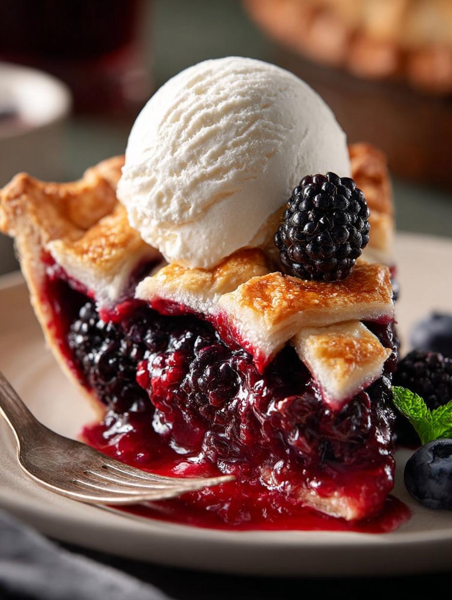 Triple Berry Pie with