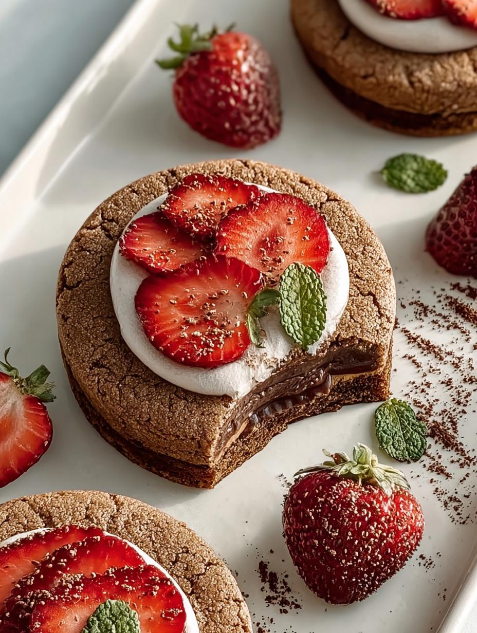 Brown Butter Strawberry Hojicha Cookies to Savor - Brown Butter Strawberry Hojicha - main visual representation