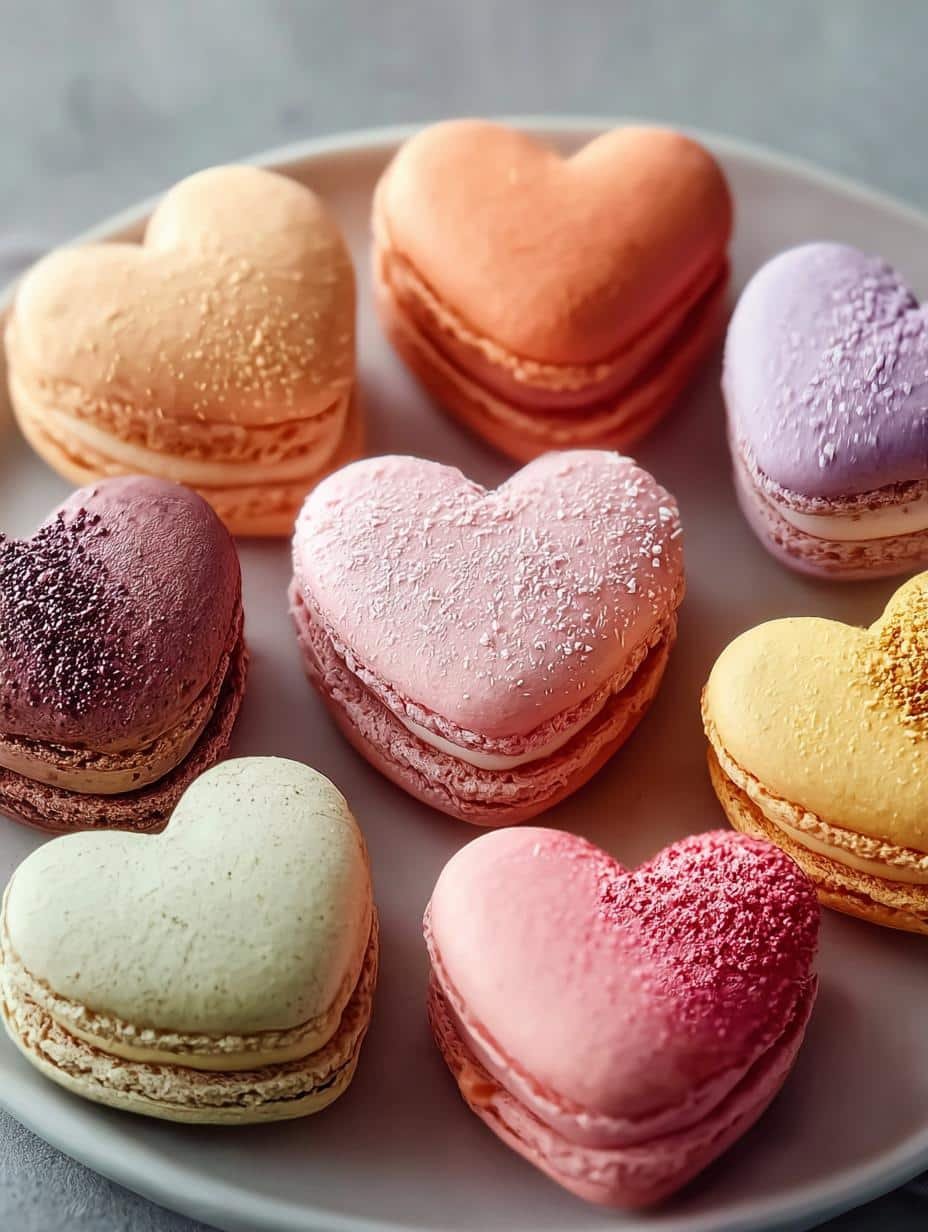 Heart Shaped Macarons: 7 Sweet Ways to Melt Hearts 1 Heart Shaped Macarons