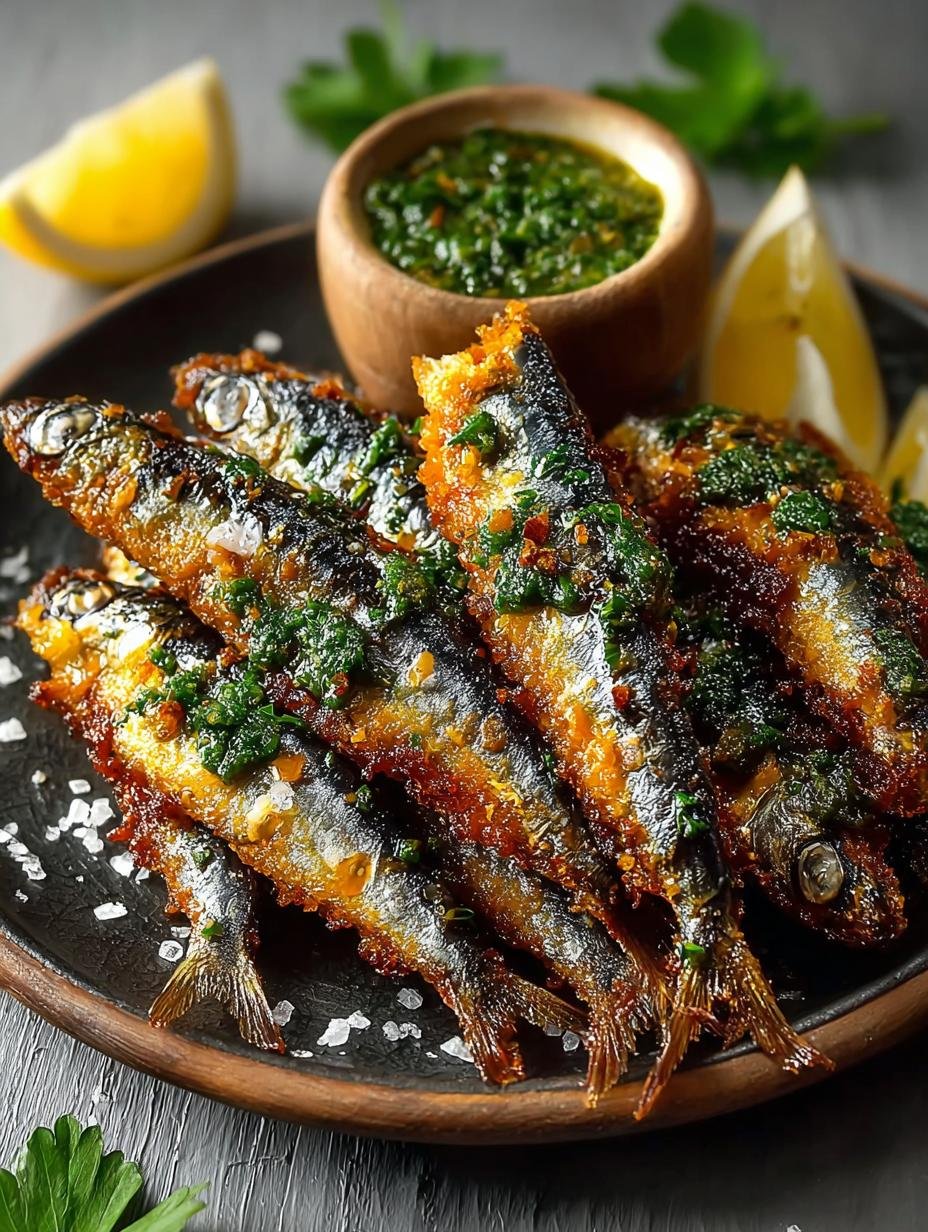 Moroccan Fried Sardines with