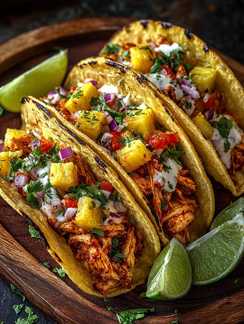 Pineapple Chicken Tacos
