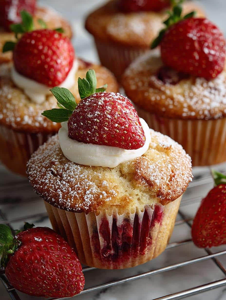 Strawberry Shortcake Muffins: 12 Irresistible Bites - Strawberry Shortcake Muffins - additional detail