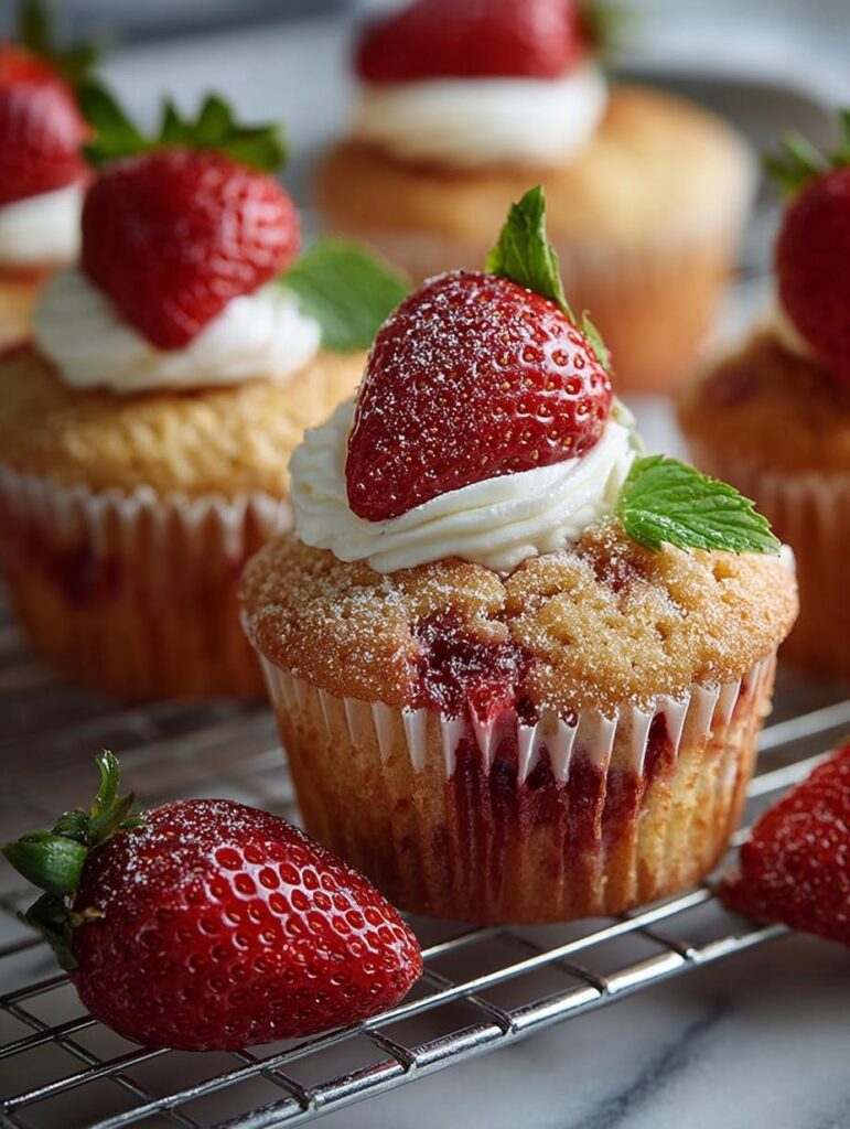 Strawberry Shortcake Muffins