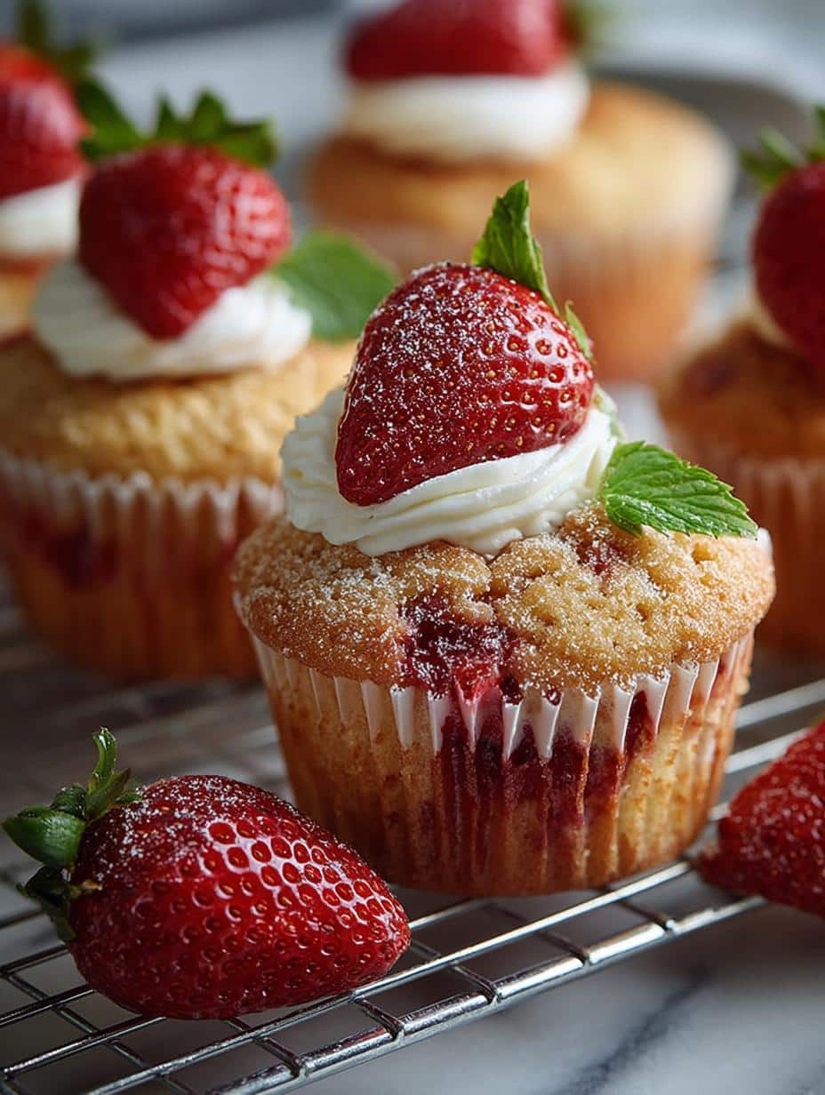 Strawberry Shortcake Muffins