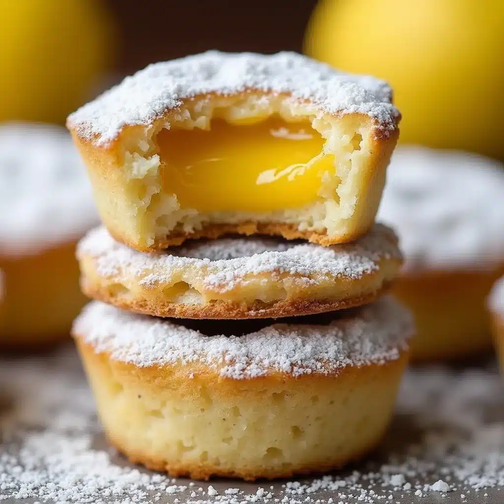 Mouthwatering lemon bar cookie cups baked to perfection with a zesty lemon topping.