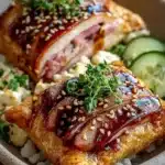 Puff Pastry Grilled Cheese sandwich, flaky and golden with melted cheese.