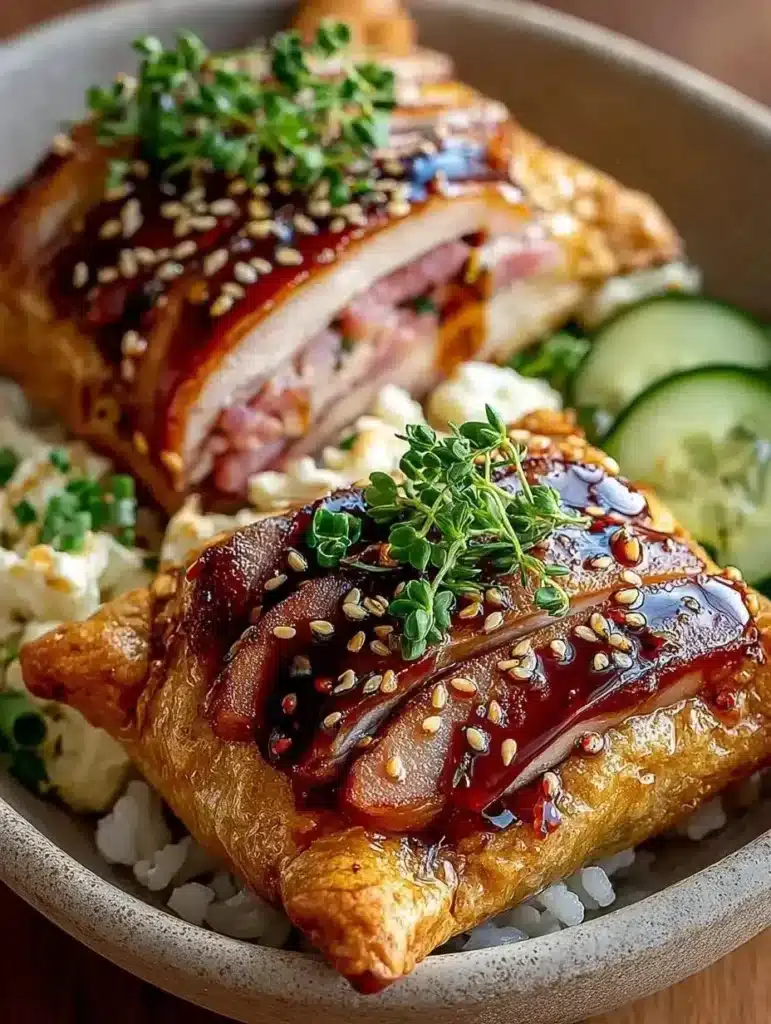 Puff Pastry Grilled Cheese sandwich, flaky and golden with melted cheese.